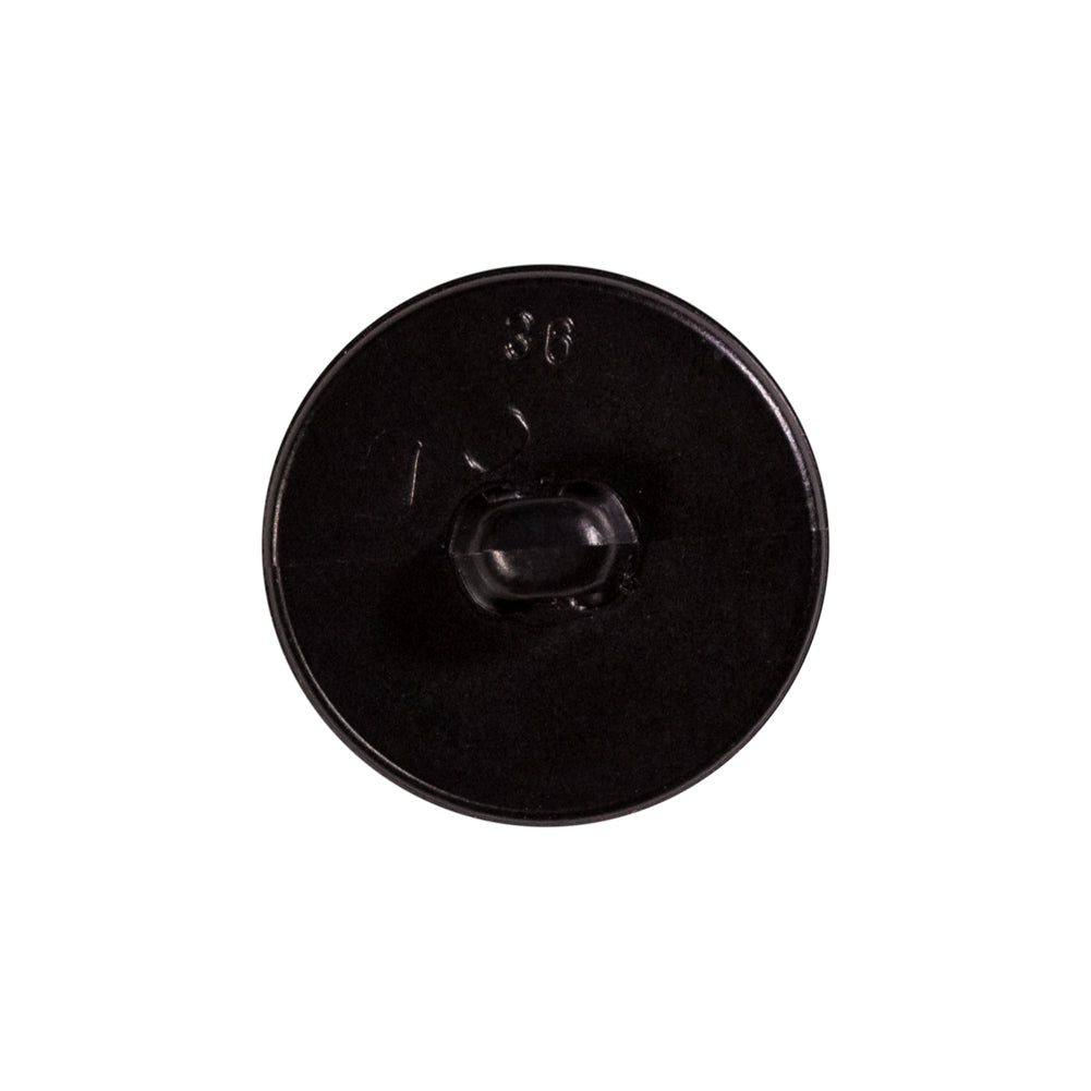 Italian Black Faux Leather Plastic Button - 36L/23mm - Joann Fabrics