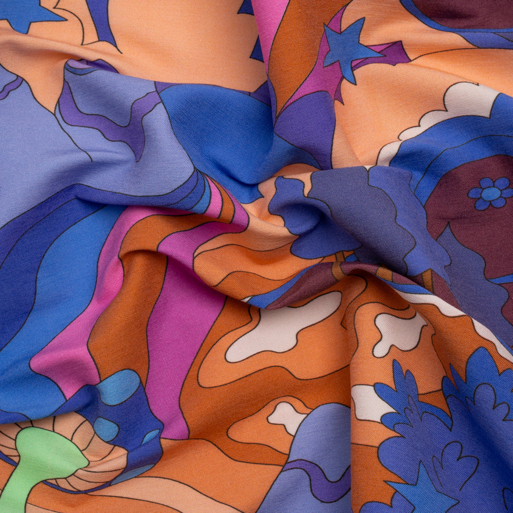 Mood Exclusive Over the Moon Stretch Viscose and Polyamide Twill - Joann Fabrics