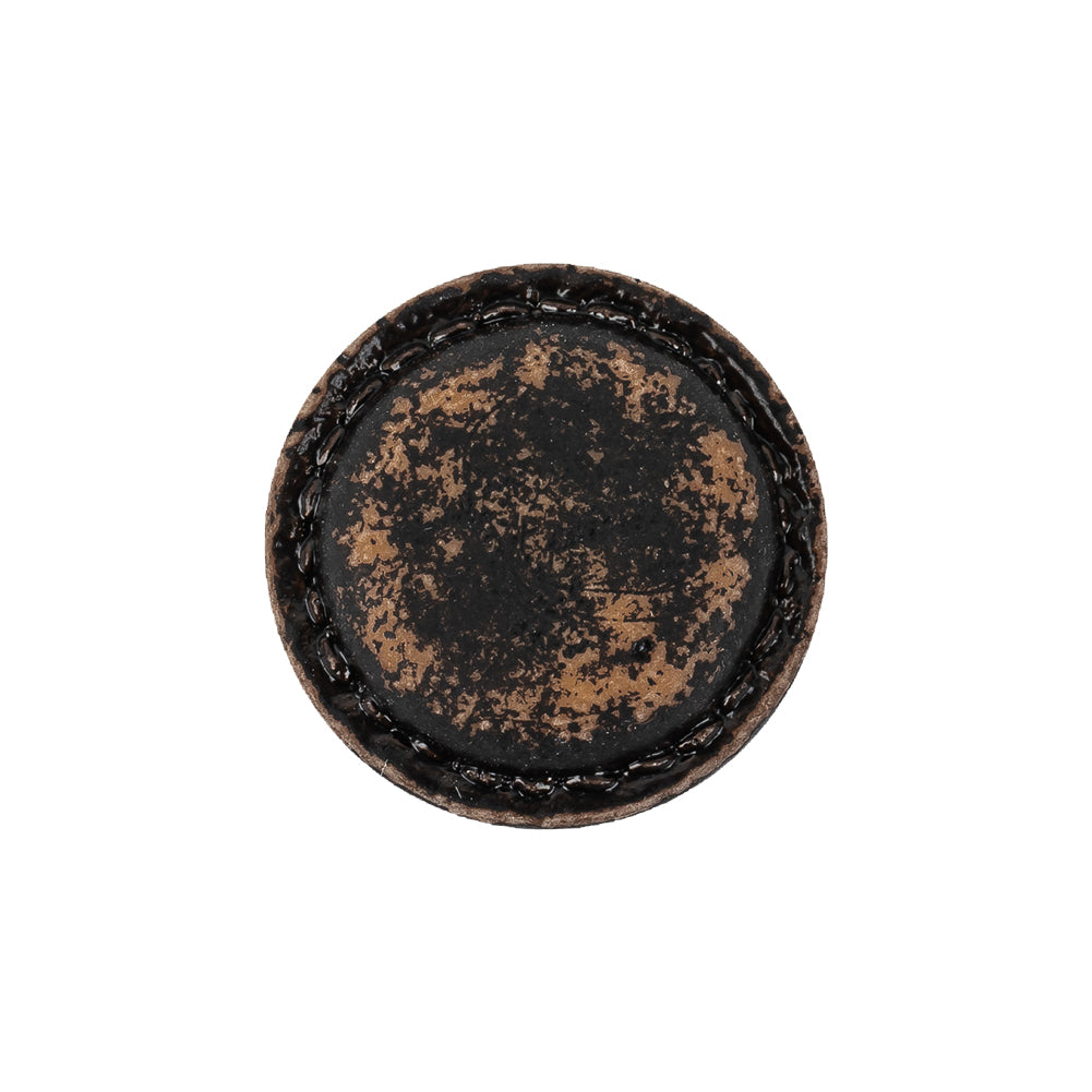 Italian Chocolate Plum and Canteen Weathered Faux Leather Shank Back Button - 34L/21.5mm - Joann Fabrics