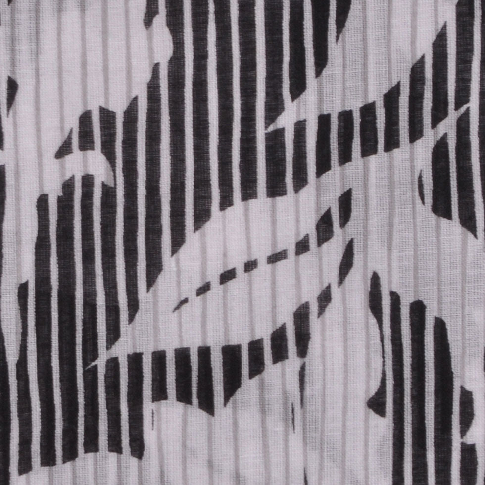Black & White Floral Cotton Voile - Joann Fabrics