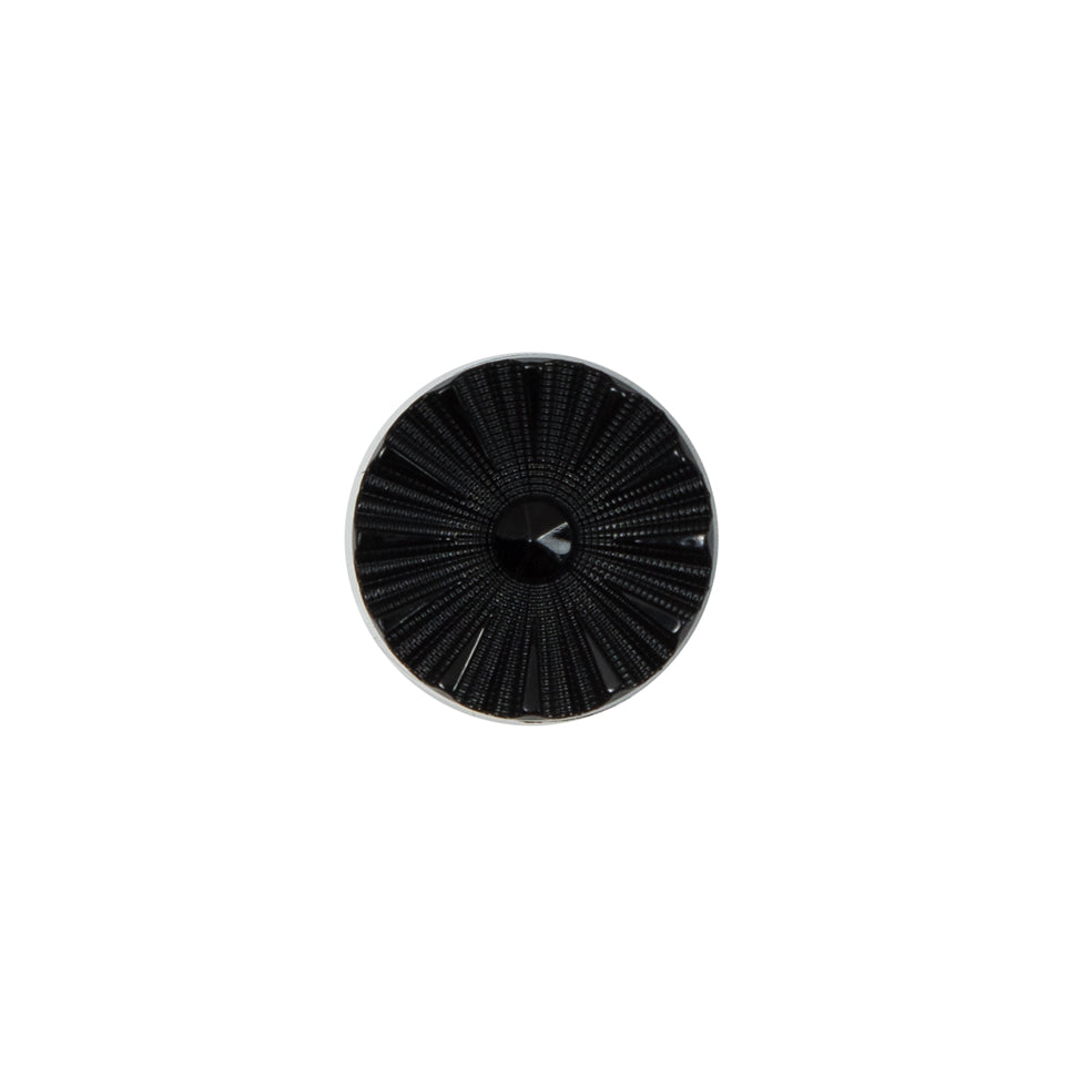 Italian Black Floral Nylon Button - 20L/12.5mm - Joann Fabrics
