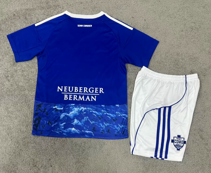 2025/2026 Como Home Football Shirt 1:1 Thai Quality Kids Size