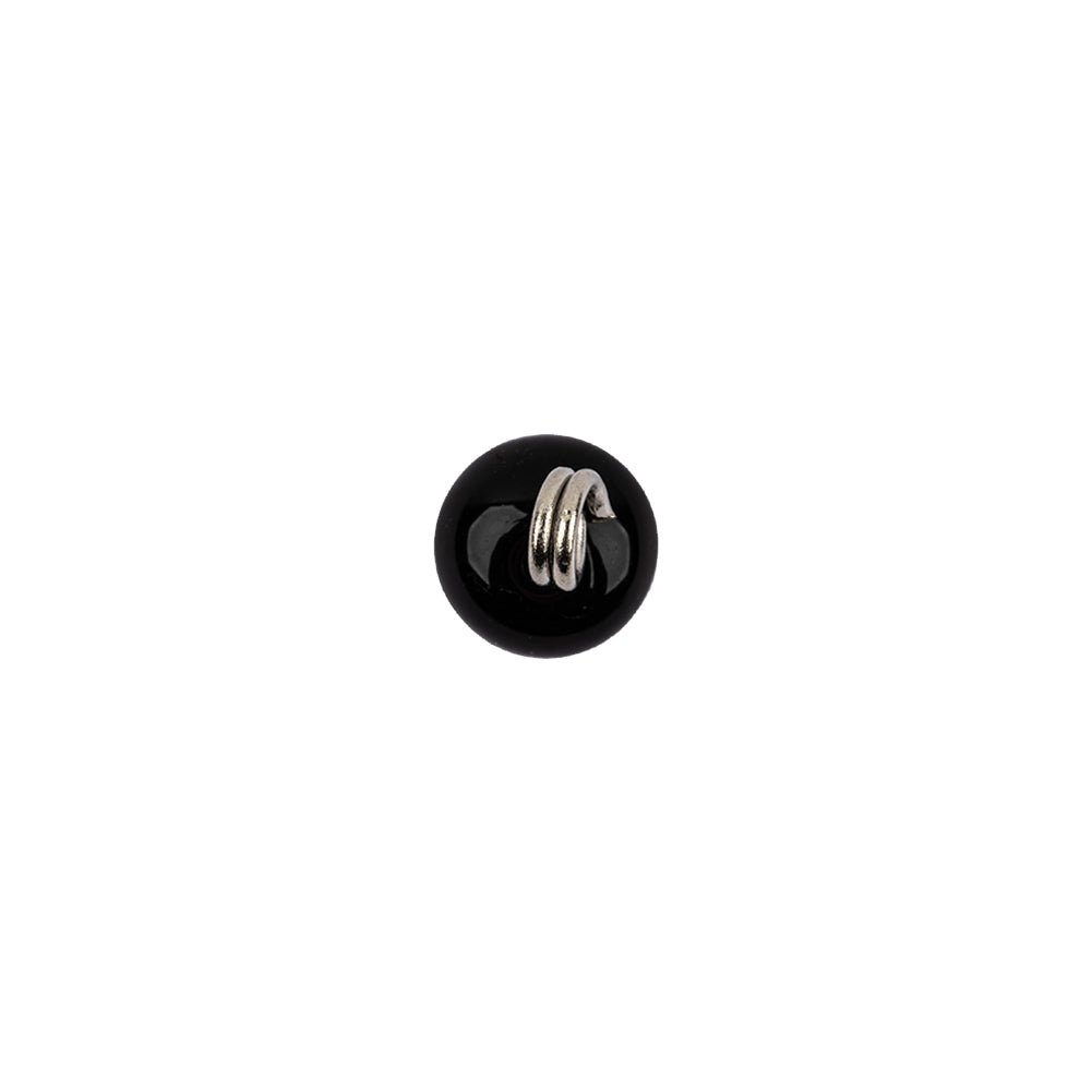 Black Glass Button - 12L/7.5mm - Joann Fabrics