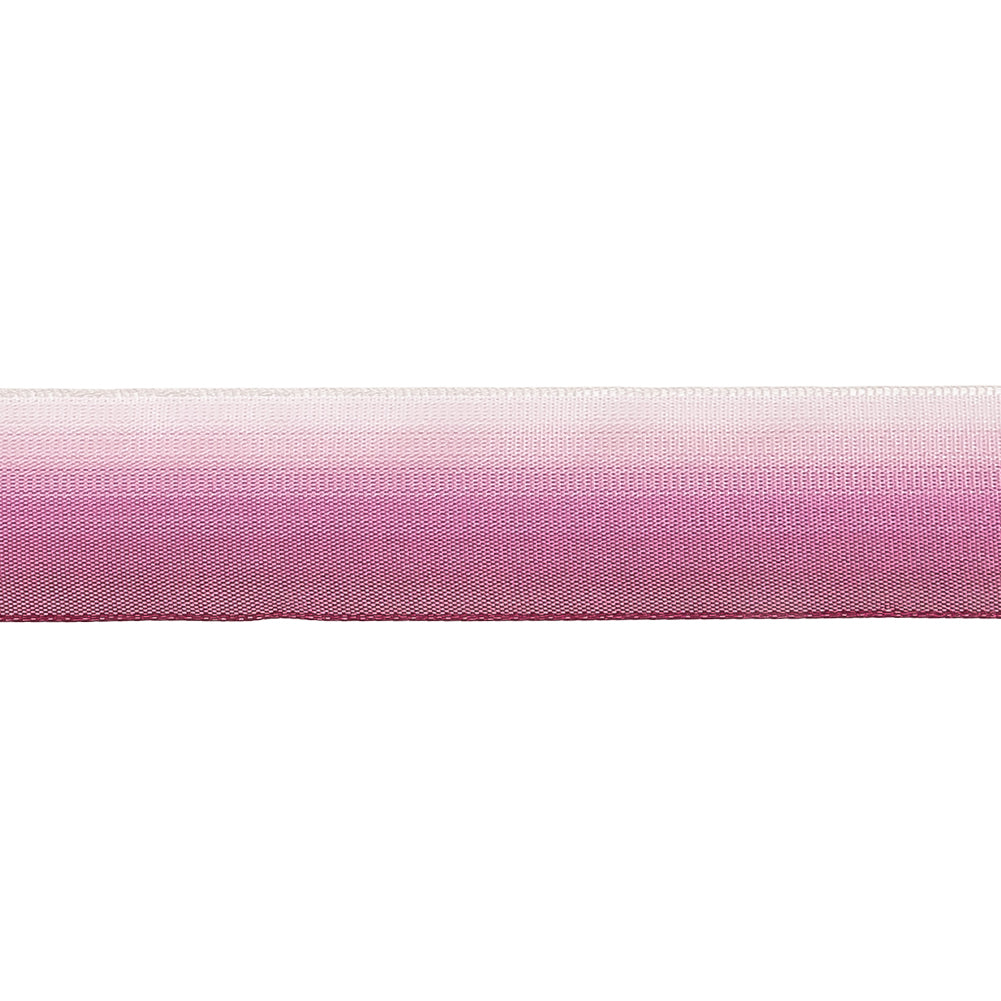 Purple and Pink Ombre Wire Edged Ribbon - 0.875