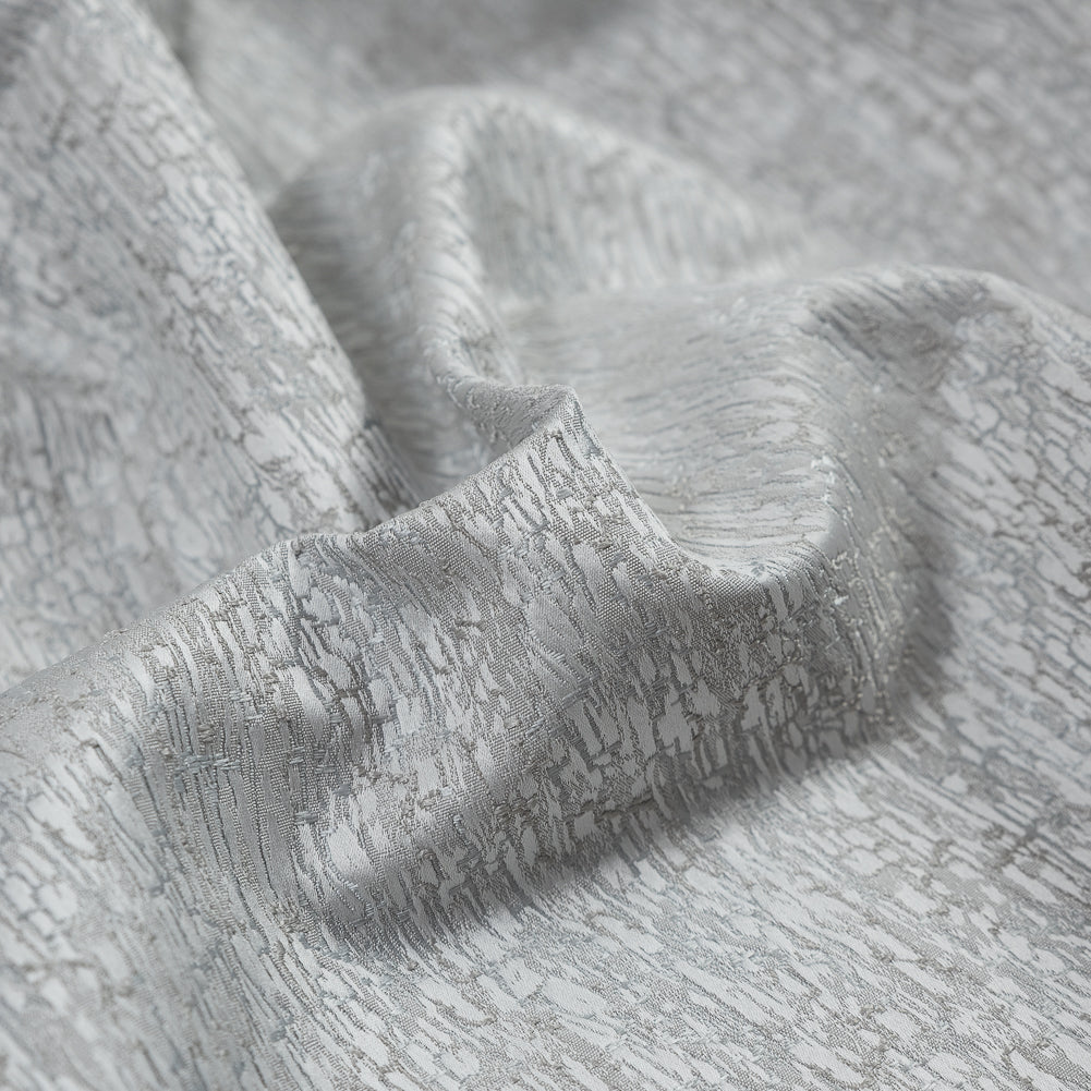 Satin-Face Jacquard - Silver Crackle - British Imported - Joann Fabrics