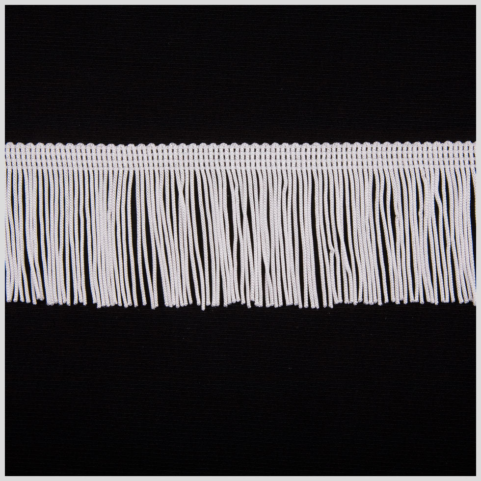 White Chainette Fringe - 2