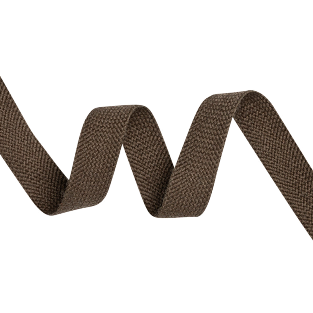 Mocha Wool Braided Tape - 0.75