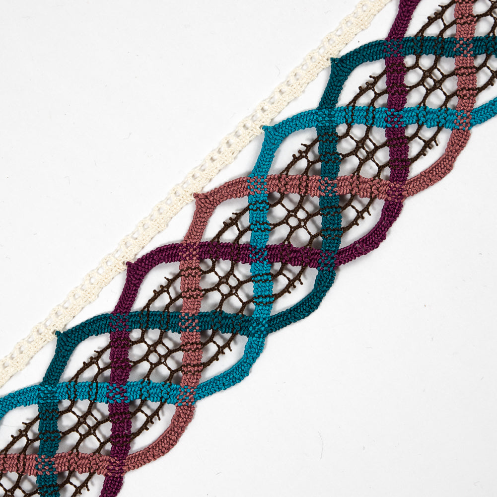 Mullticolor Crochet Trim - 1.5