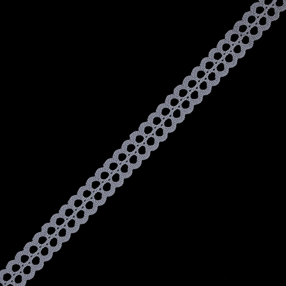 Gray European Crochet Trim - 0.75