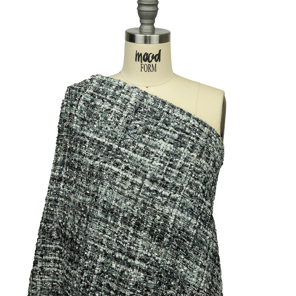 Viscose and Acrylic Chenille Tweed - Phantom, Gray and White - Newcastle Collection - Joann Fabrics