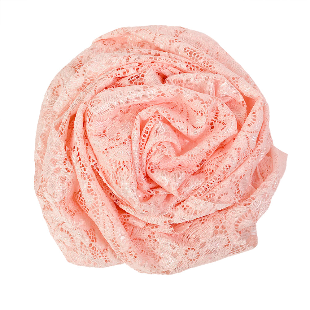 Re-Embroidered Stretch Lace - Peachy Keen Sunflowers - McKee Collection - Joann Fabrics