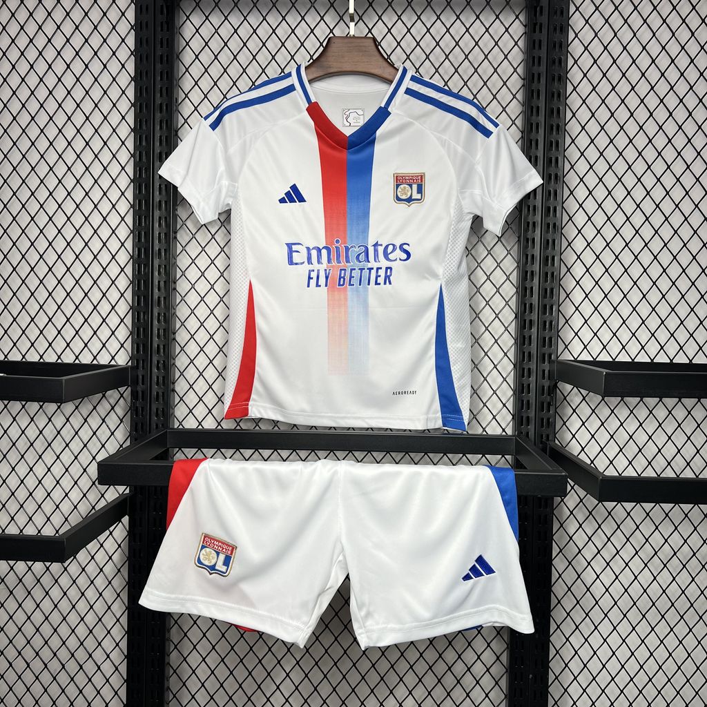 2024/2025 Lyonnais Home Football Shirt 1:1 Thai Quality Kids Size