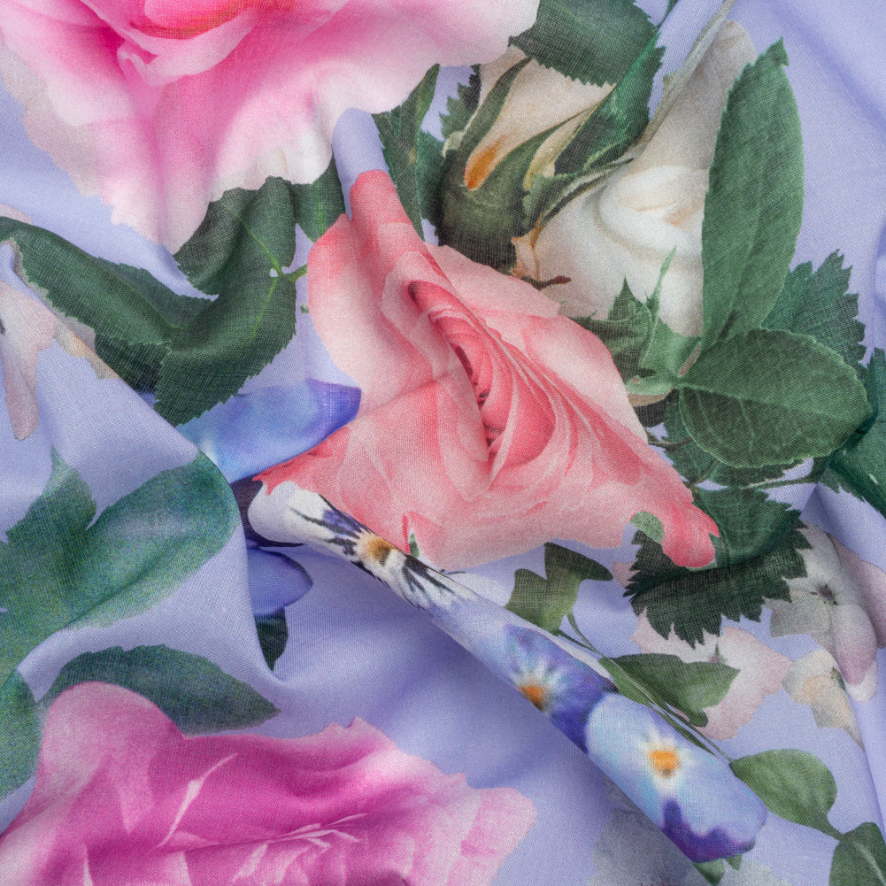 Mood Exclusive Periwinkle Picture Perfect Petals Cotton Voile - Joann Fabrics