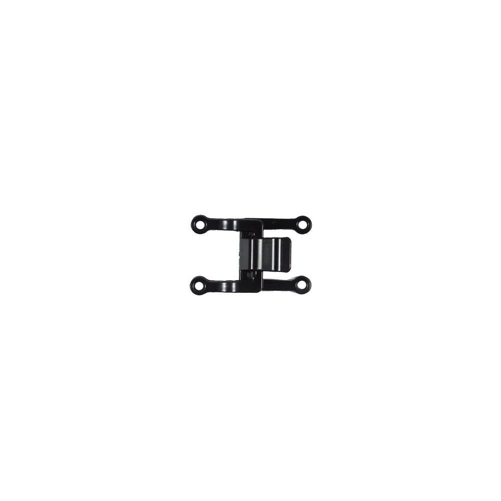Italian Black Plastic Buckle Closure - 1