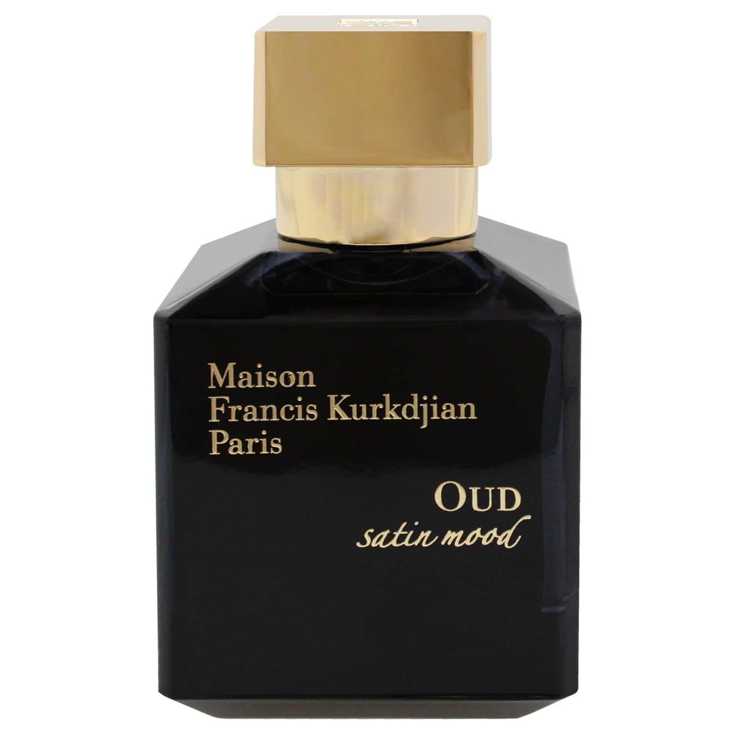 Francis Kurkdjian fragrance brand Oud Satin Mood perfume spray, vanilla and amber scent, 100ml