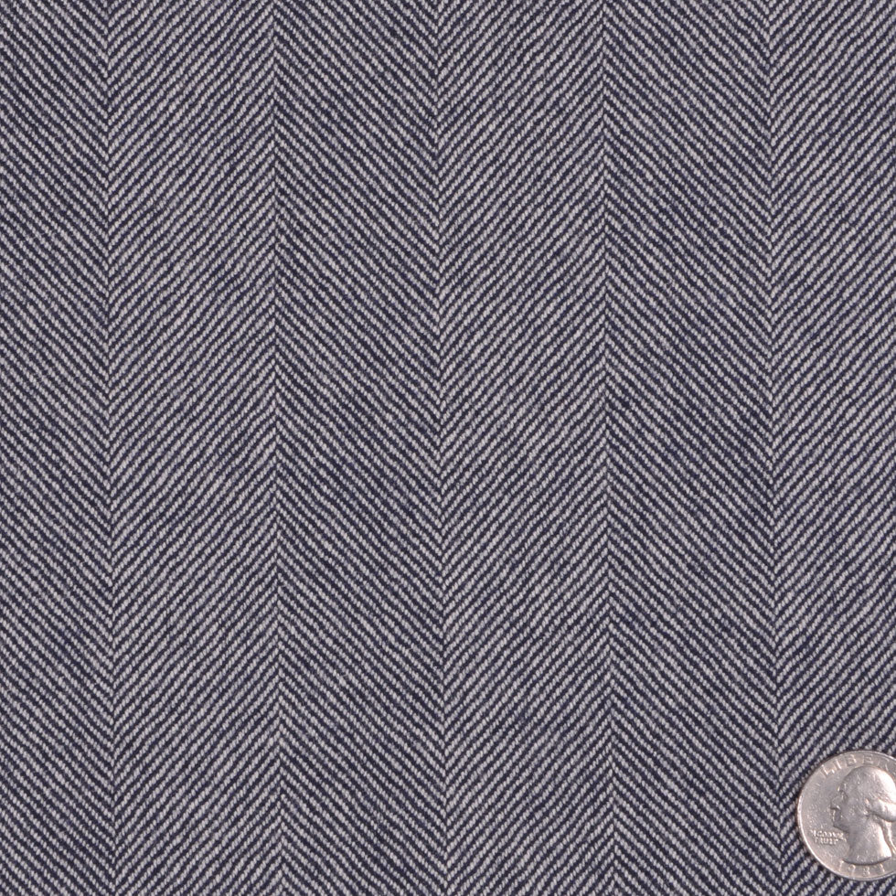 Navy/Off-White Herringbone Suiting - Joann Fabrics