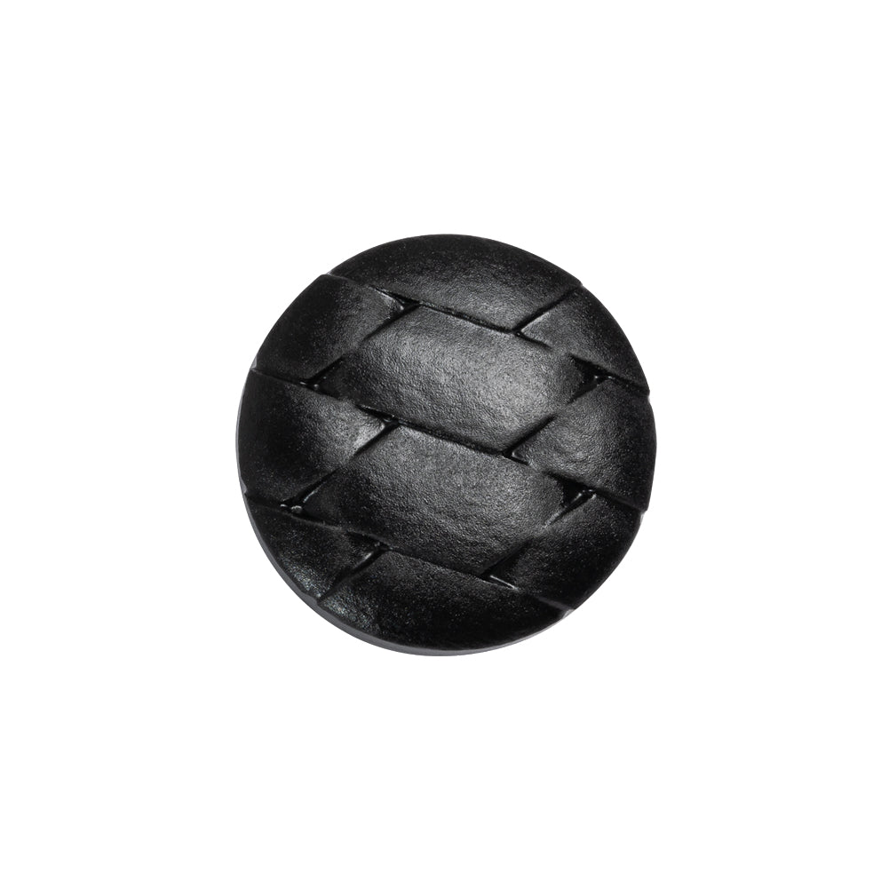 Italian Black Geometric Engraved Shank Back Plastic Button - 32L/20mm - Joann Fabrics