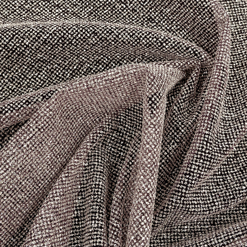 Tulle with Metallic Platinum Glitter - Winetasting - Platina Collection - Joann Fabrics