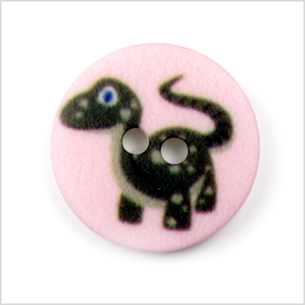 Pink Kids Dinosaur Button - 24L/15mm - Joann Fabrics