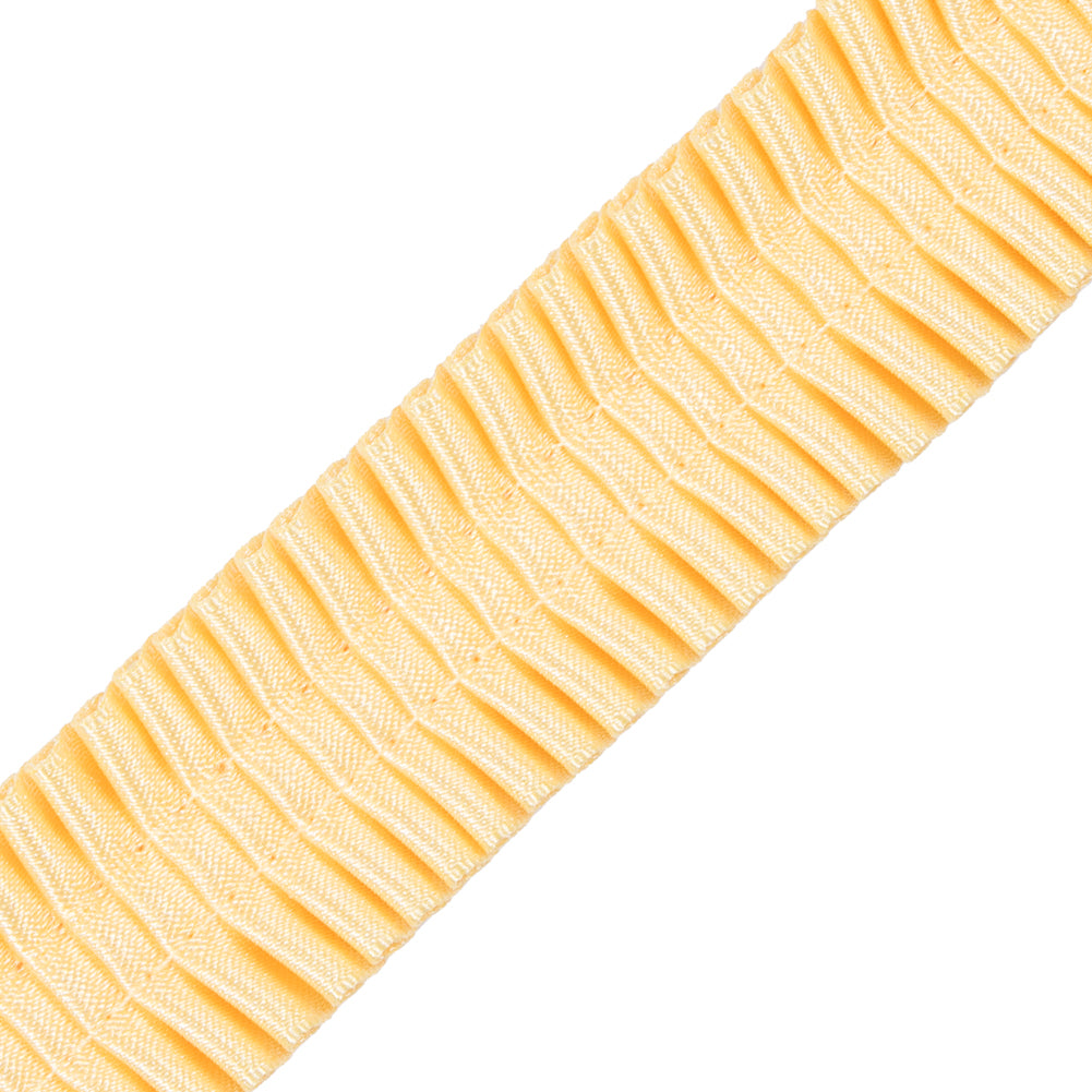 Italian Yellow Deep Knife Pleated Trimming - 1