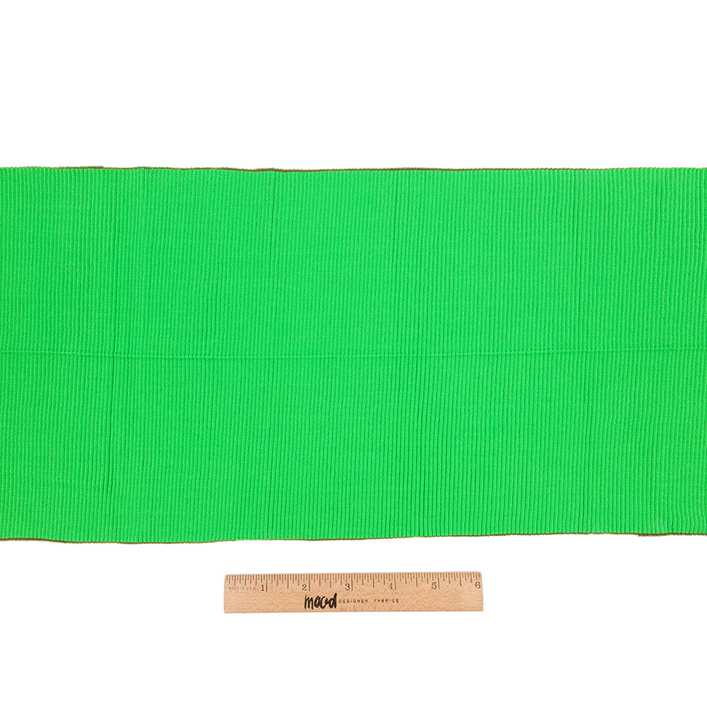Grass Green Soft 2x2 Rib Knit Foldover Trim - 31