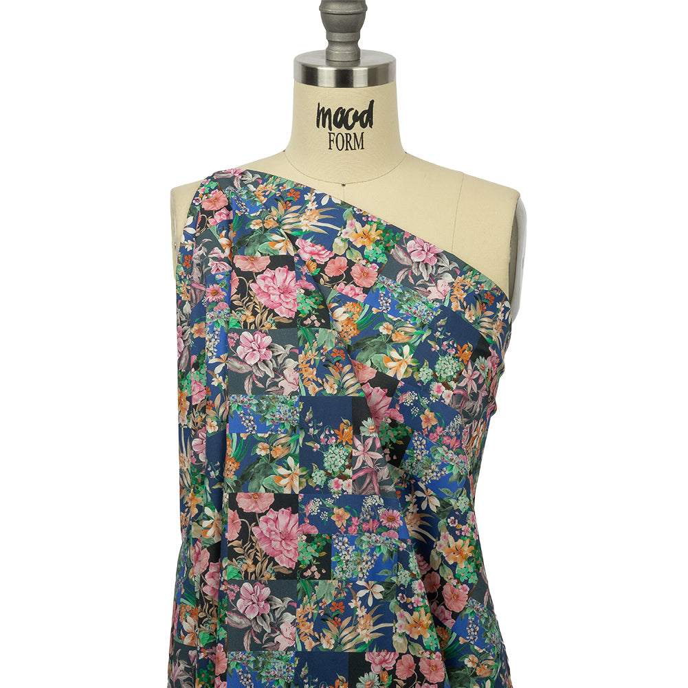 Mood Exclusive Blooming the Grid Cotton Poplin - Joann Fabrics