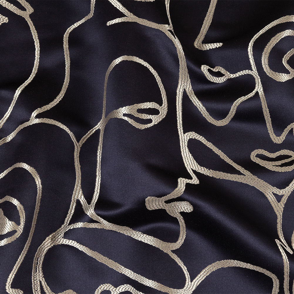 Drapery Jacquard - Sapphire Face to Face - British Imported - Joann Fabrics
