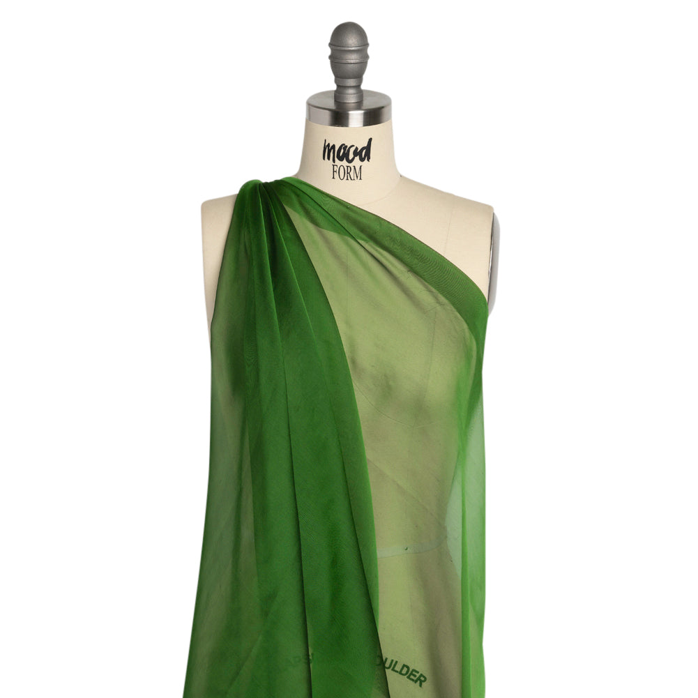 Chiffon-Like Silk Voile - Forest Green Iridescent - Adelaide Collection - Joann Fabrics