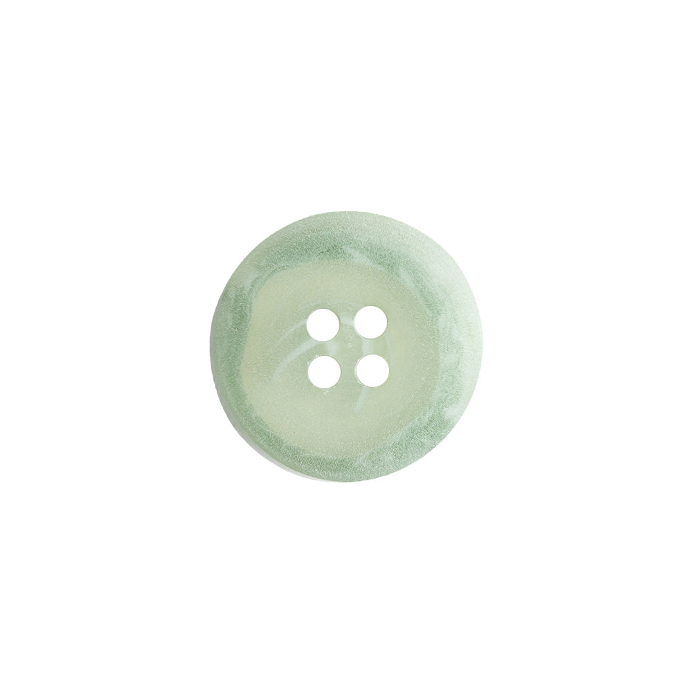 Transparent and Peridot Swirl 4-Hole Low Convex Button - 24L/15mm - Joann Fabrics
