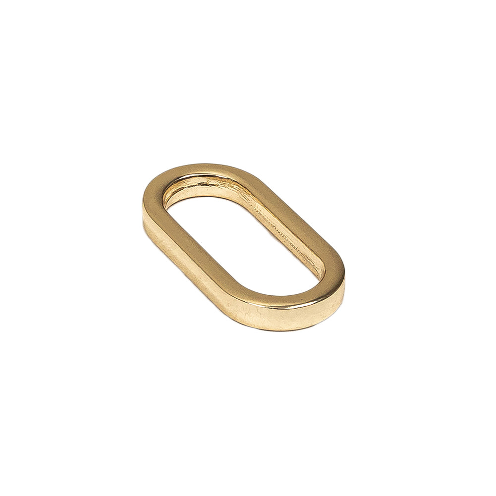 Gold Metal Oval Ring - 1