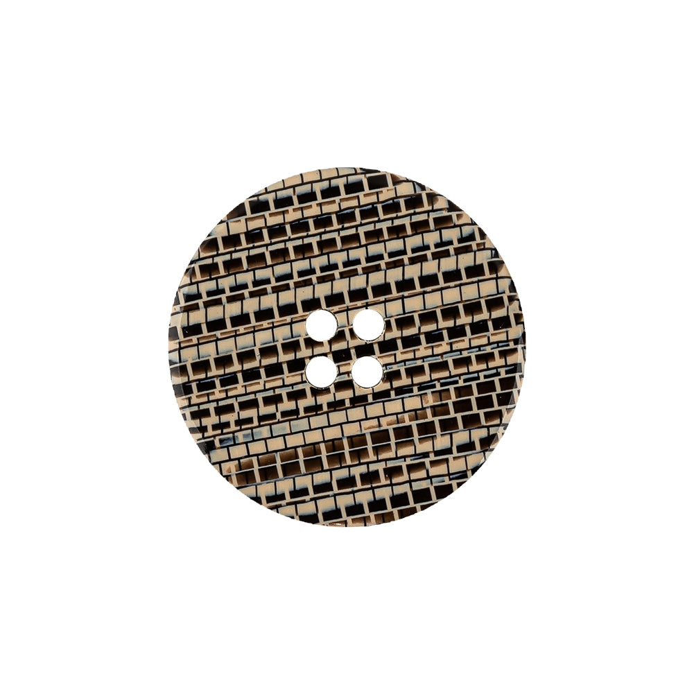 Multicolored Brown 4-Hole Plastic Button - 34L/21.5mm - Joann Fabrics