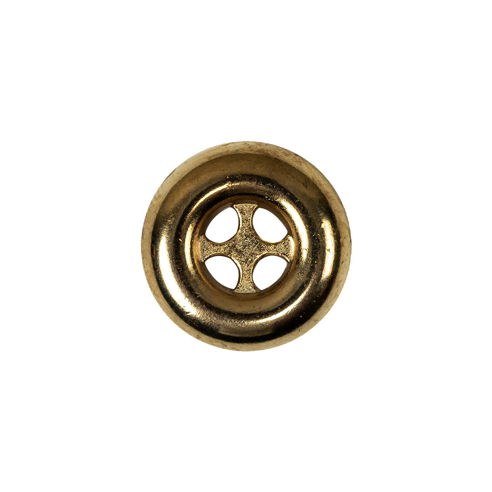 Italian Gold 4-Hole Deepwell Metal Button - 28L/18mm - Joann Fabrics