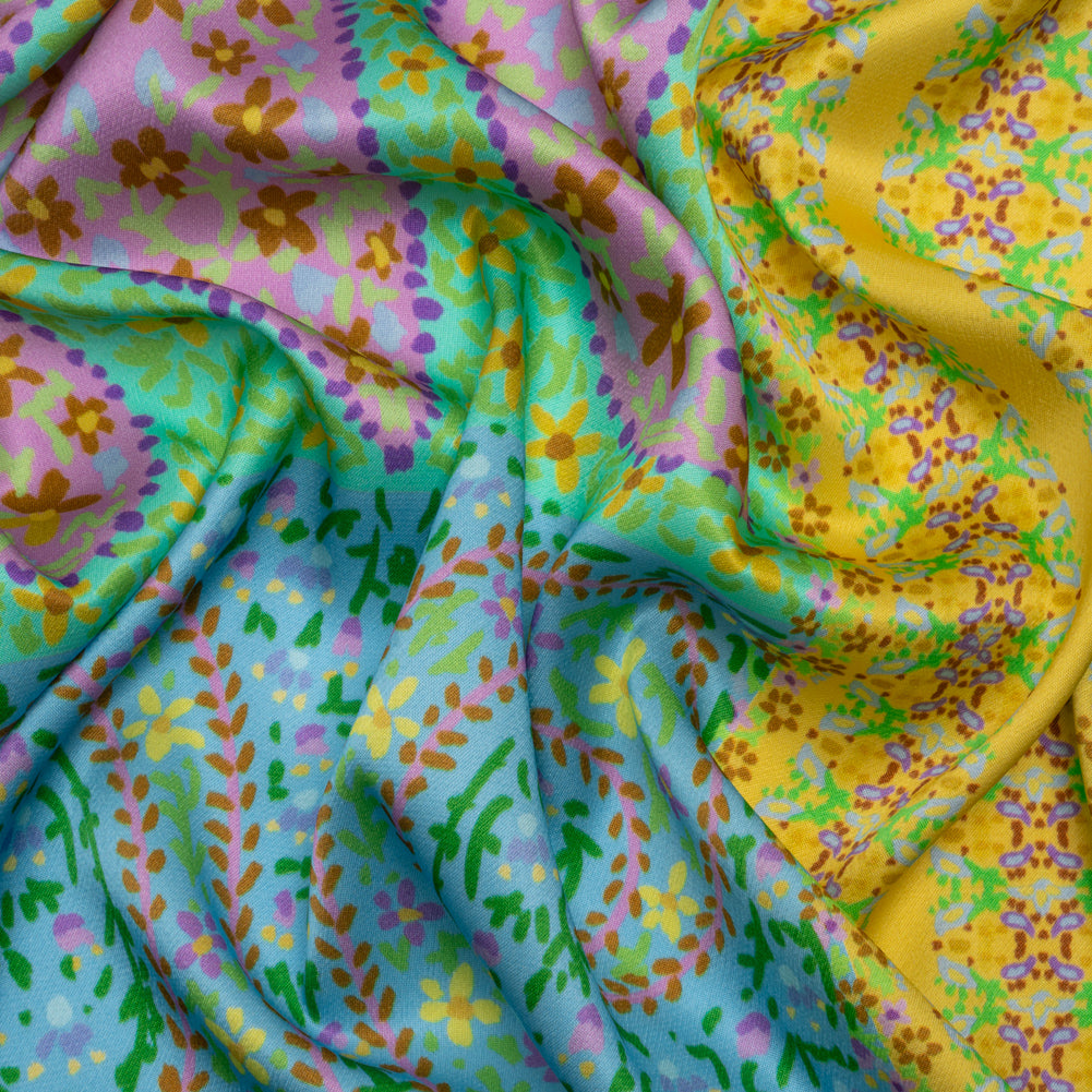Mood Exclusive Yellow Parasol Park Sustainable Viscose Fluid Satin - Joann Fabrics