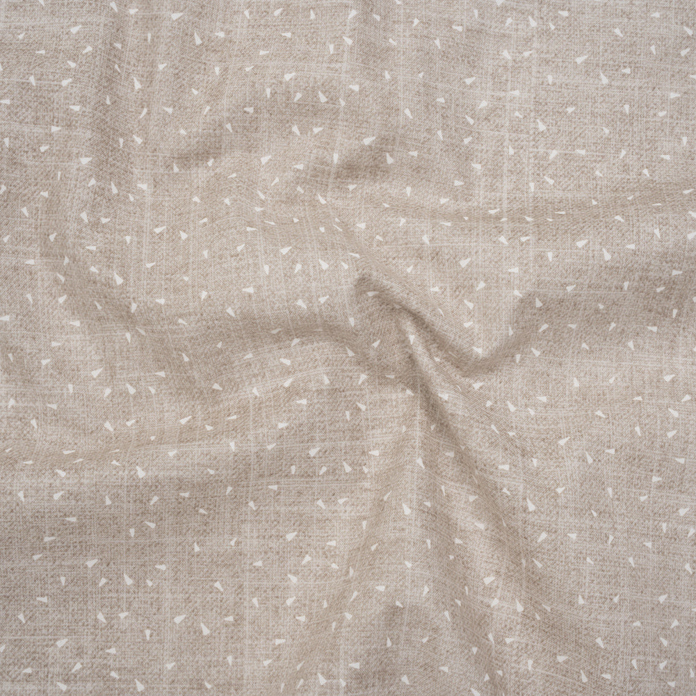 Printed Quilting Cotton by Ghazal Razavi for FIGO Studio - Linen Triangles and Texture - Stash Collection - Joann Fabrics