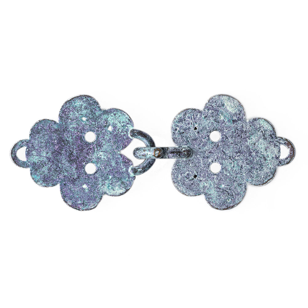 Italian Hocus Pocus and Green Copper Clasp Closure - 0.8125
