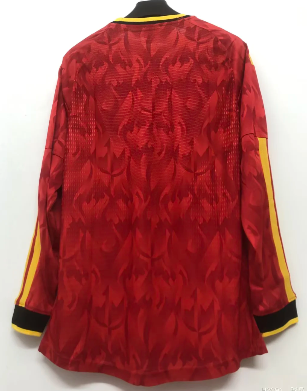 2026 Long Sleeve Belgium National Team Home Football Shirt 1:1 Thai Quality