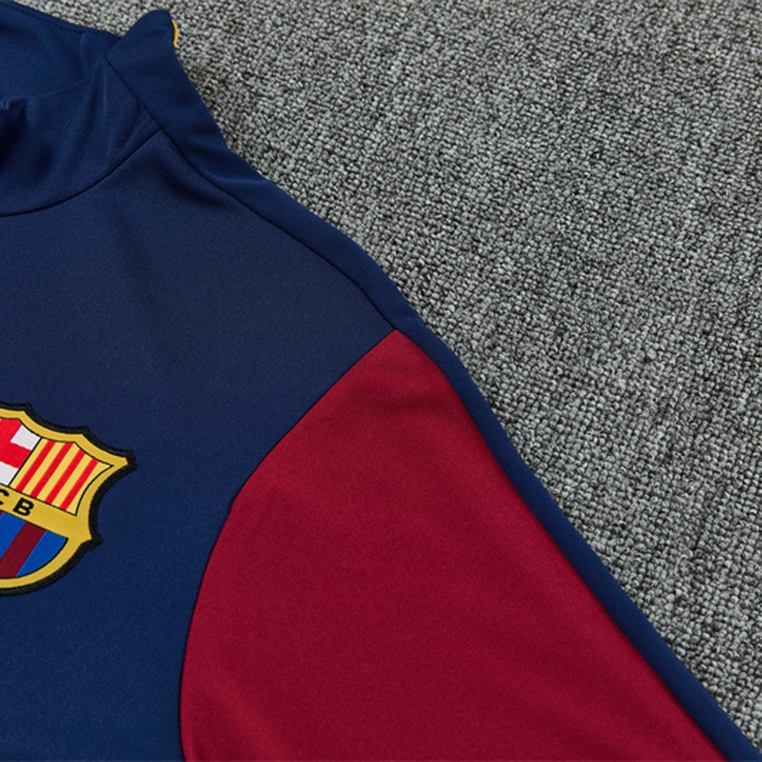 Barcelona 26-27 Long Sleeve Training Set - Deep Blue Top & Deep Blue Pants - UnitedFutballJersey