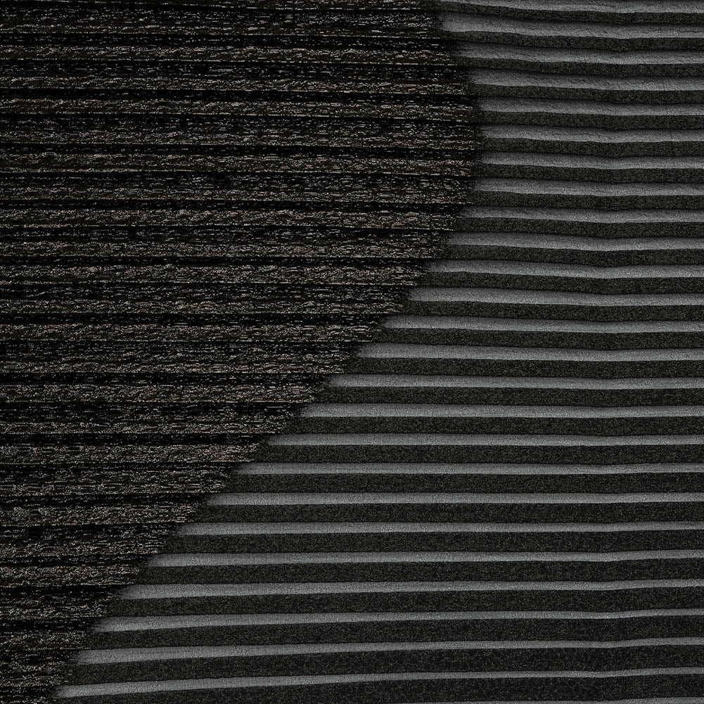 Metallic Black Waves Pleated Luxury Burnout Brocade - Joann Fabrics