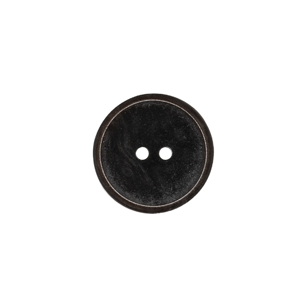 Matte Charcoal Narrow Rim 2-Hole Plastic Button - 24L/15mm - Joann Fabrics