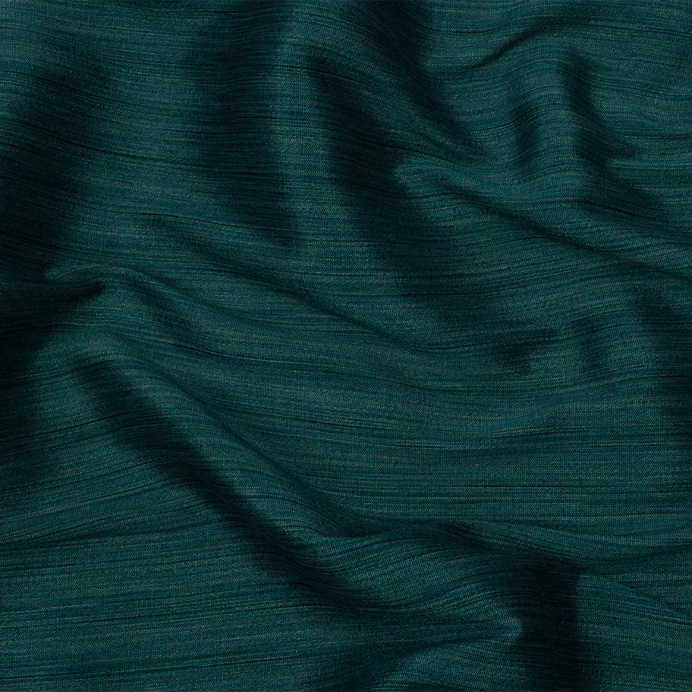 Recycled Polyester Bengaline - Teal Striations - British Imported - Joann Fabrics