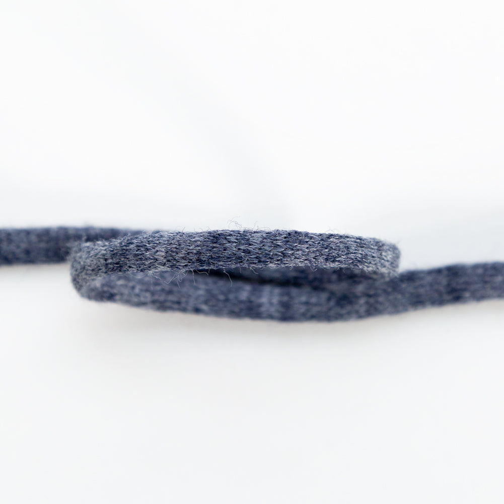 Italian Dark Blue Wool Drawstring Trimming - 0.25