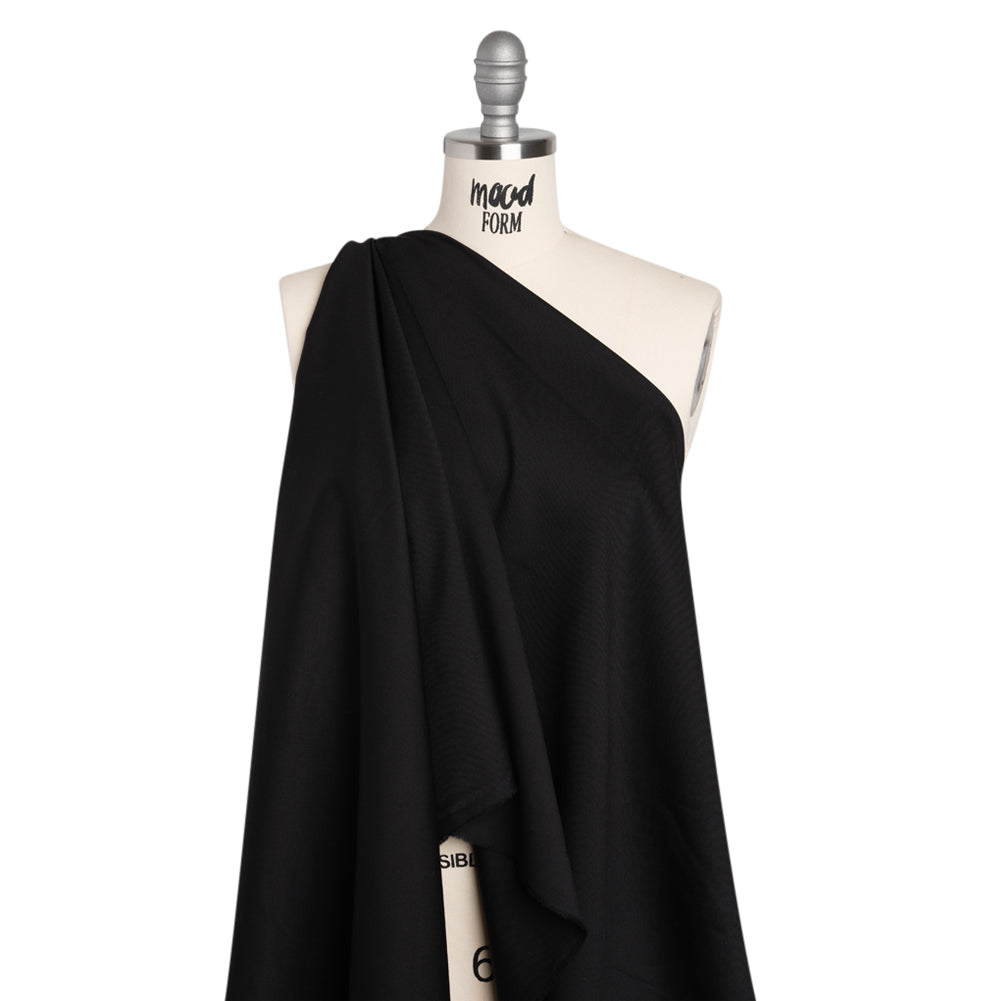 Wool Twill Suiting - Black - Deadstock - Joann Fabrics
