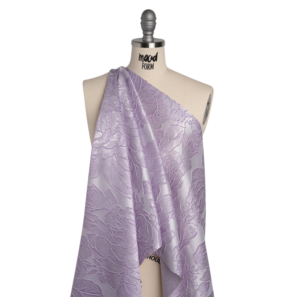 Polyester Brocade - Lavender Cabbage Roses - Joann Fabrics