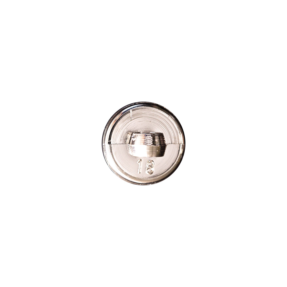 Italian Silver Domed Plastic Shank-Back Button - 18L/11.5mm - Joann Fabrics