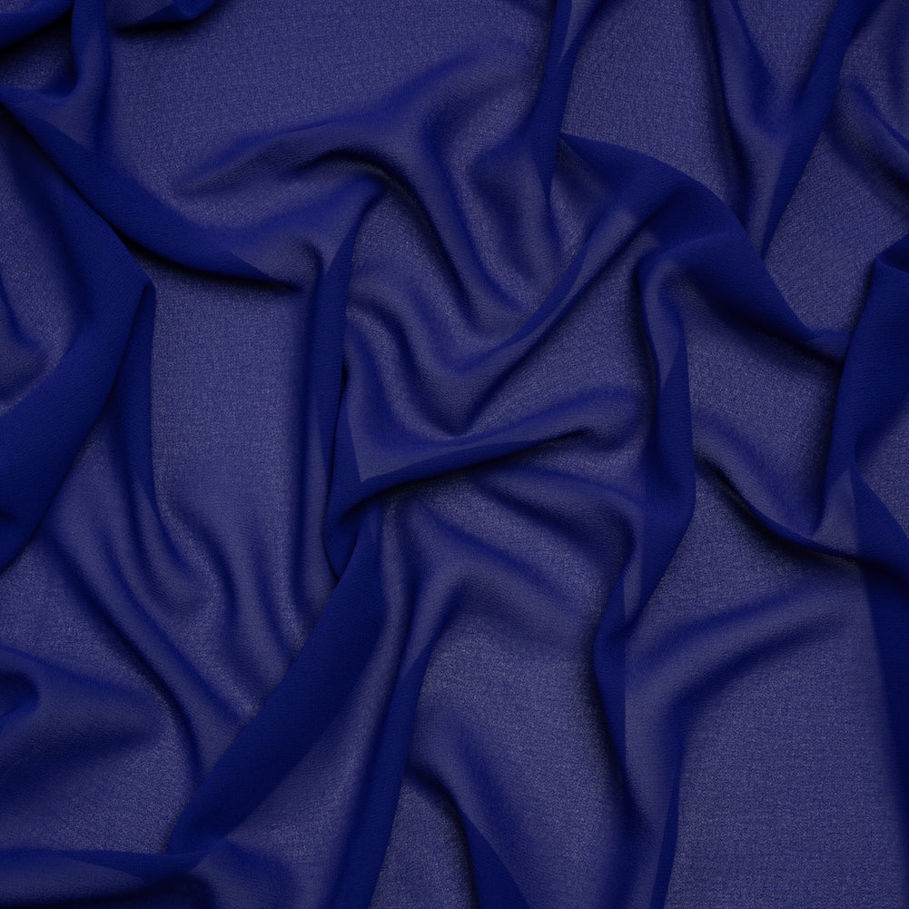 Polyester Georgette - Cobalt Blue - Designer Deadstock - Joann Fabrics