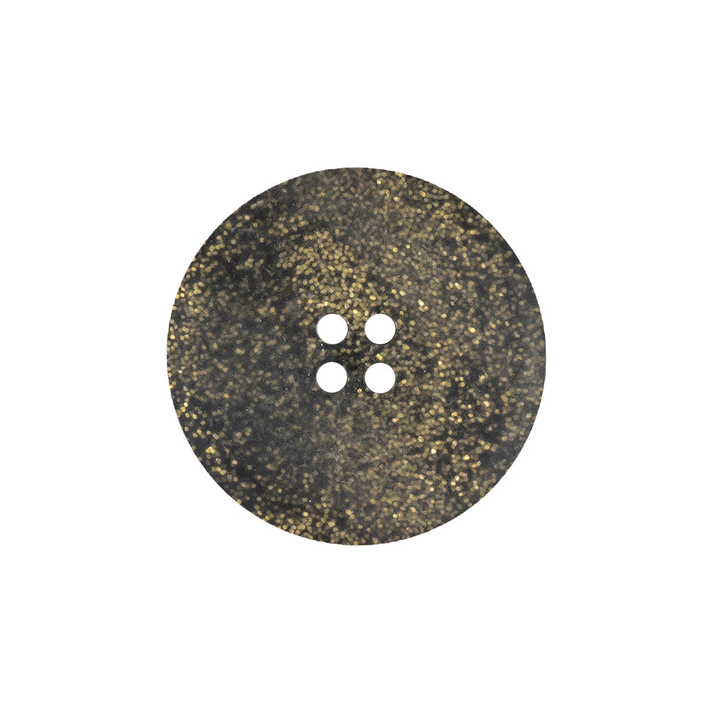 Black and Gold Glitter 4-Hole Plastic Button - 36L/23mm - Joann Fabrics
