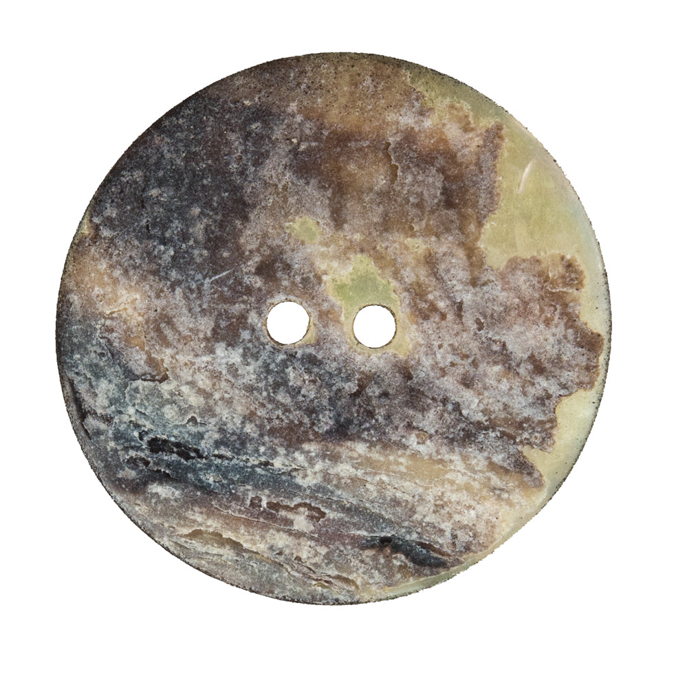Italian Black and White Checkered Mother Of Pearl Button - 54L/34mm - Joann Fabrics