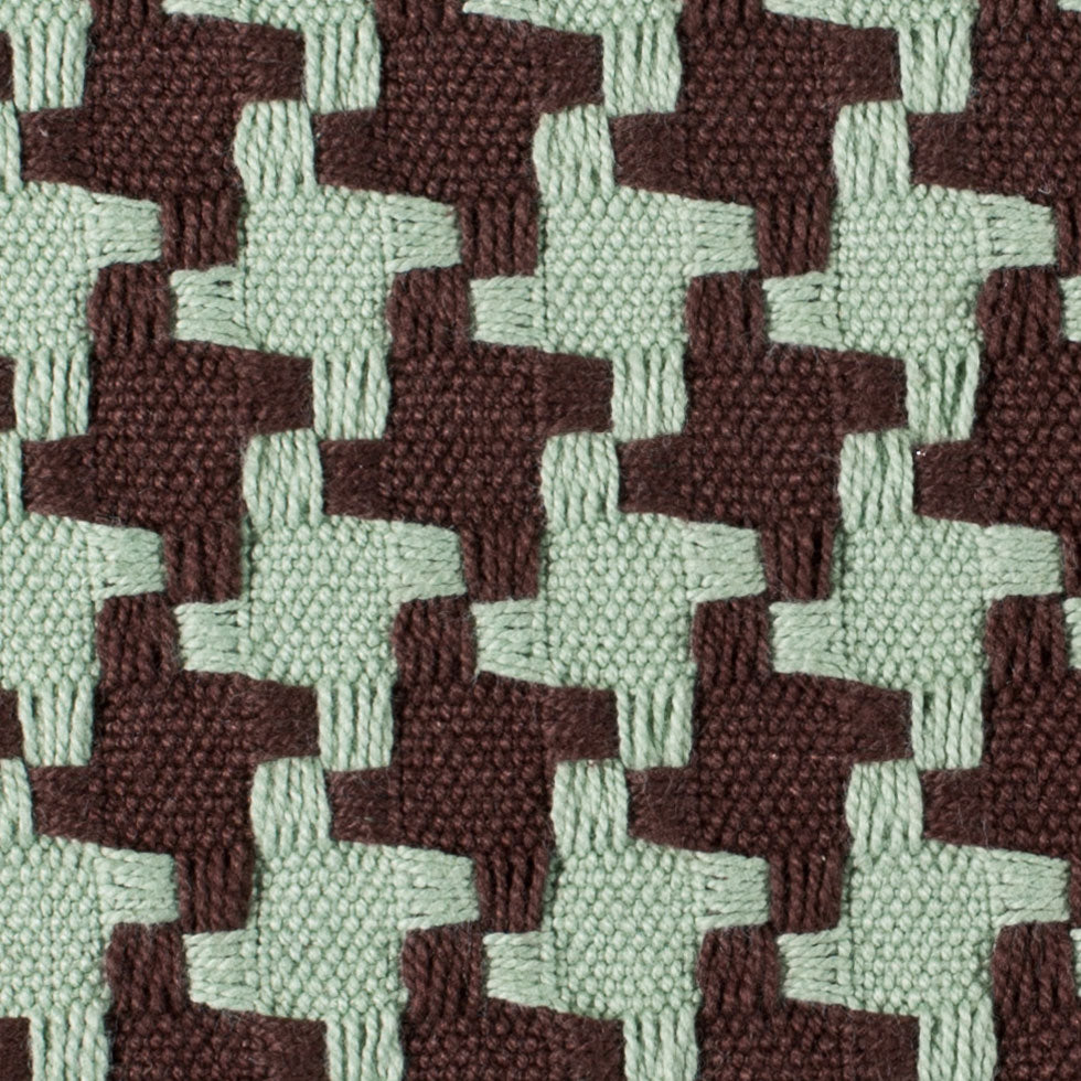 Chocolate/Robin Houndstooth Woven - Joann Fabrics