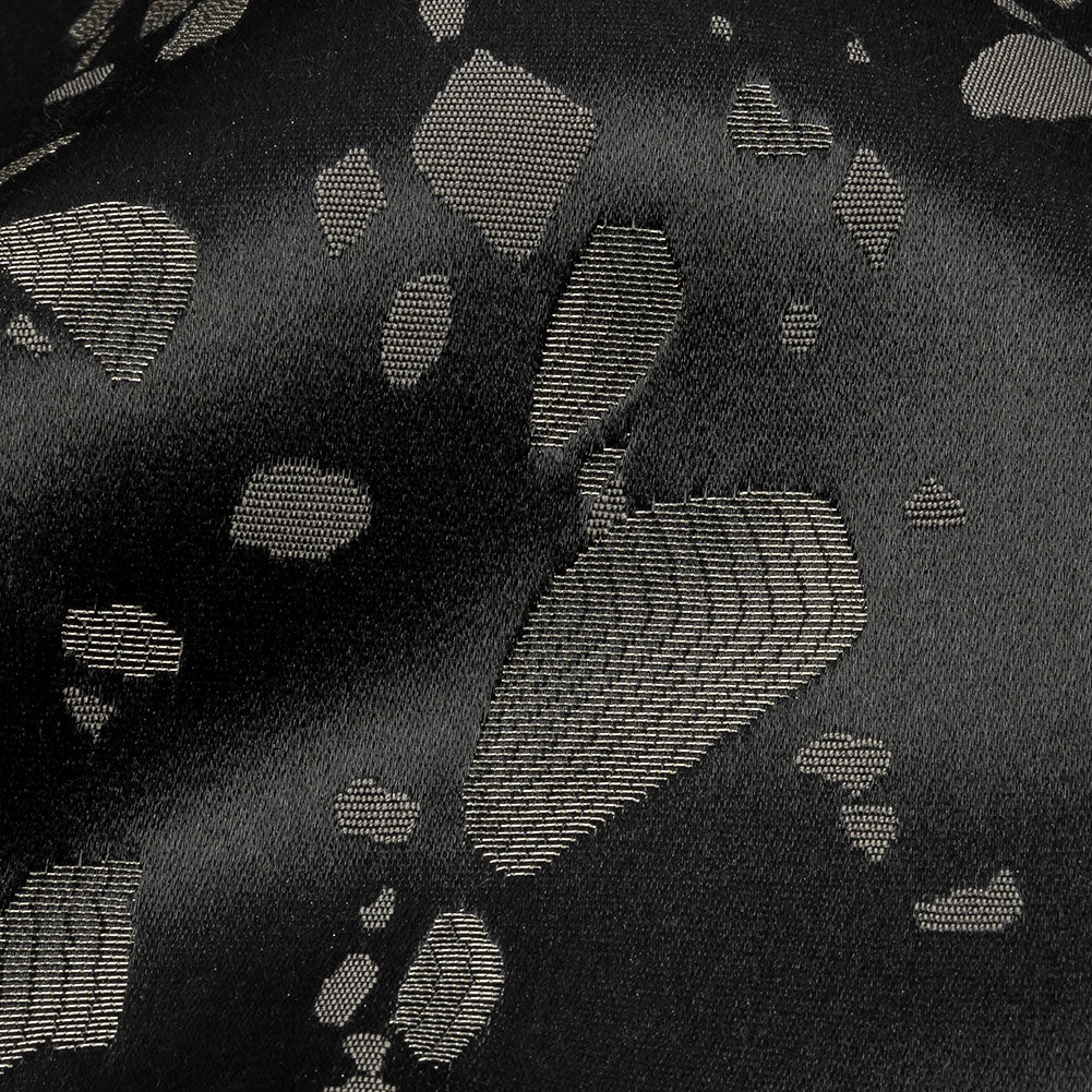 Metallic Satin-Faced Drapery Jacquard - Indigo Pebbles - British Imported - Joann Fabrics