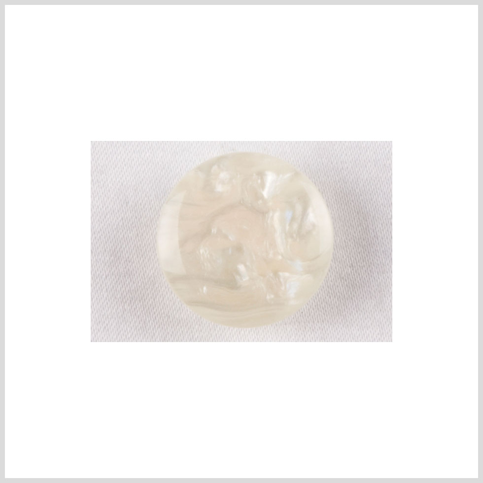 Plastic Shank Back Button - 28L/18mm - Ivory Shimmer Swirl Dome Shaped - Joann Fabrics